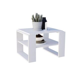 CraftPAK KONZOLOVÝ STOLEK z dřevotřísky, obdélníkový, stabilní, bílý, 44/54/63 cm obraz