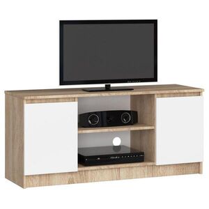 RAUMHIRSCH FURNITURE NÍZKÁ SKŘÍŇ dub Sonoma, bílá 55/120/40 obraz