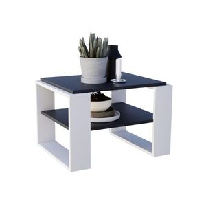 CraftPAK KONZOLOVÝ STOLEK z dřevotřísky, obdélníkový, stabilní, černobílý, 44/54/63 cm obraz