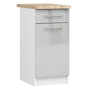 RAUMHIRSCH FURNITURE SPODNÍ SKŘÍŇ Bílá, metalický lesk 85/40/46 obraz