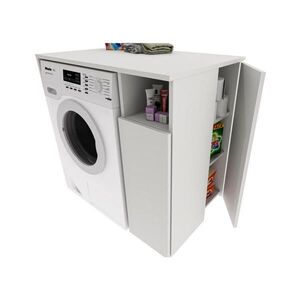 RAUMHIRSCH FURNITURE SKŘÍŇ NA PRAČKU Naddomová skříň s přihrádkami – vhodná pro pračku a sušičku 96/88/62 obraz