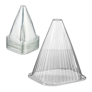 Relaxdays KRYT Průhledný 80-ks sada PVC 22x19x19 cm obraz