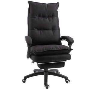 Vinsetto KANCELÁŘSKÁ ŽIDLE s masážní funkcí, ergonomická kancelářská židle, černá obraz