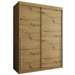 Home Collective ŠATNÍ SKŘÍŇ S POSUVNÝMI DVEŘMI 150 cm šířka, Artisan se stříbrným úchytem obraz