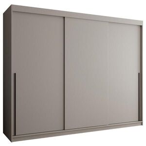 Home Collective ŠATNÍ SKŘÍŇ S POSUVNÝMI DVEŘMI 250 cm šířka, kašmírová s černým úchytem obraz