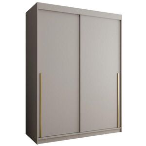 Home Collective ŠATNÍ SKŘÍŇ S POSUVNÝMI DVEŘMI 150 cm šířka, kašmírová se zlatým úchytem obraz