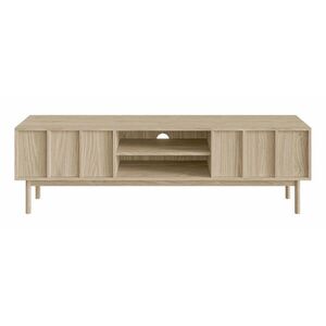 Selsey TV stolek Neksto s dřevěnými lamelami a dubovými nohami 175/50/40 cm obraz