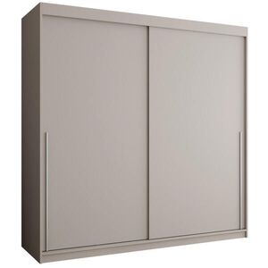 Home Collective ŠATNÍ SKŘÍŇ S POSUVNÝMI DVEŘMI 200 cm šířka, kašmírová se stříbrným úchytem obraz