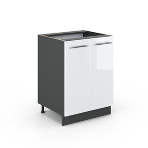 Vicco SPODNÍ SKŘÍŇKA KUCHYŇSKÉ LINKY Fame-Line Bílá vysoký lesk 60 cm bez pracovní desky obraz
