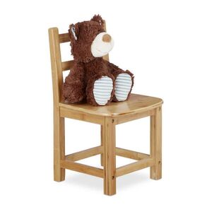 Relaxdays ŽIDLE Přírodní z bambusu pro děti 50x28, 5x28 cm obraz