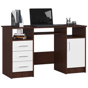 RAUMHIRSCH FURNITURE PSACÍ STŮL Tmavě hnědý, bílý 74/124/52 obraz