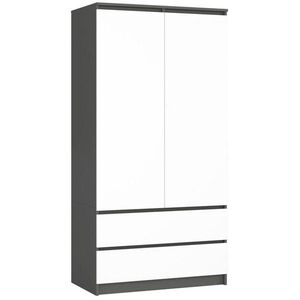 RAUMHIRSCH FURNITURE SKŘÍŇ Grafitově šedá, bílá 180/90/51 obraz