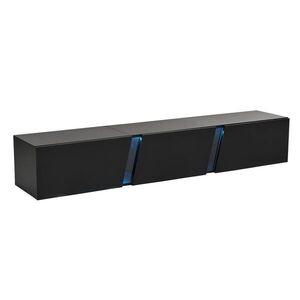 FLIEKS NÁSTĚNNÁ KOMODA LED Lesk Černá 3 Dveře obraz