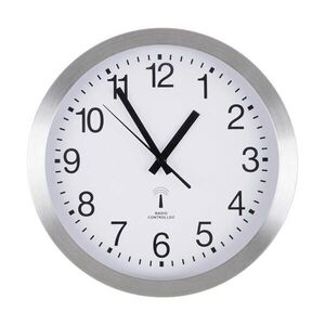 Ambia Home NÁSTĚNNÉ HODINY barvy stříbra, bílá 30 cm obraz