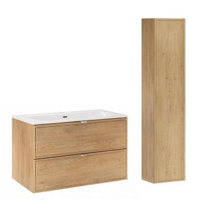 Petits-meubles KOUPELNOVÝ NÁBYTEK 81cm Elias 2er-Set Dřevo obraz