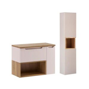Petits-meubles KOUPELNOVÝ NÁBYTEK 80.4cm Riva 2er-Set Kašmír obraz