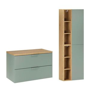 Petits-meubles KOUPELNOVÝ NÁBYTEK 80.6cm Oria 2er-Set Zelená obraz
