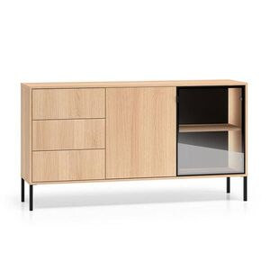 Petits-meubles SIDEBOARD Paige Dřevo a černá obraz