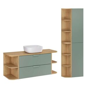Petits-meubles KOUPELNOVÝ NÁBYTEK 120.4cm Oria 2er-Set Zelená obraz