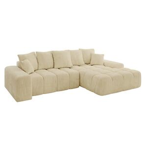 ALTDECOR ROHOVÁ SEDACÍ SOUPRAVA s otomanem vpravo ENSI-L – 267x164x69 cm šedohnědá obraz