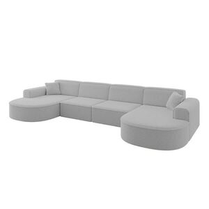 ALTDECOR SEDACÍ SOUPRAVA MARI-U2 – 388 x 171 x 79 cm, světle šedá buklé obraz