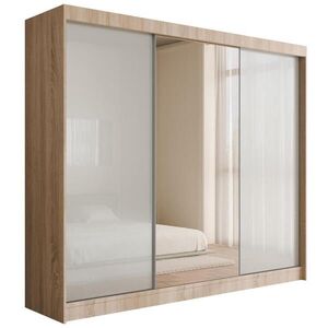 ALTDECOR ŠATNÍ SKŘÍŇ VESLI – 250 cm – Sonoma dub | bílá obraz