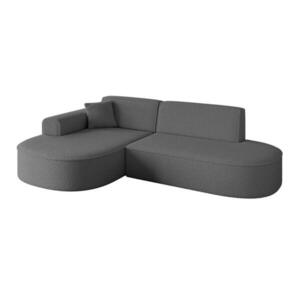 ALTDECOR ROHOVÁ SEDACÍ SOUPRAVA s otomanem vlevo MARI-L1 – 243 x 171 x 79 cm, šedá, buklé obraz