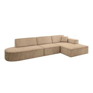 ALTDECOR ROHOVÁ SEDACÍ SOUPRAVA s otomanem vpravo IREA-L2-v4 – 328 × 171 × 79 cm, béžová obraz