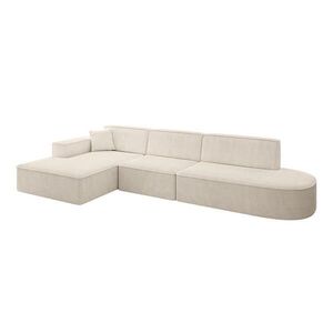 ALTDECOR ROHOVÁ SEDACÍ SOUPRAVA s otomanou vlevo IREA-L2-v4 – 327 × 165 × 77 cm, béžová obraz