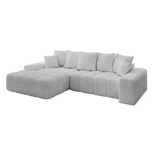 ALTDECOR ROHOVÁ SEDACÍ SOUPRAVA s otomanem vlevo ENSI-L - 267x164x69 cm šedá obraz