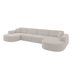 ALTDECOR SEDACÍ SOUPRAVA MARI-U2 – 388 x 171 x 79 cm světle šedá látka obraz