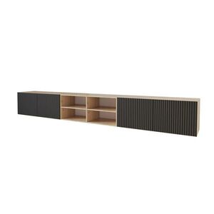 ALTDECOR NÍZKÁ komoda NOA-2-W 3x100x40x40 cm – Artisan / černá obraz