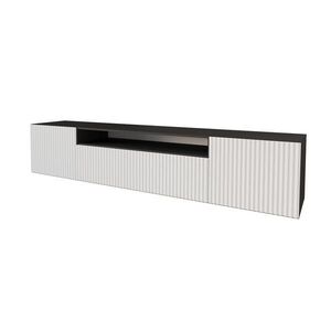 ALTDECOR NÍZKÁ komoda NOA-2-W 200 x 40 x 41 cm – černá / bílá obraz