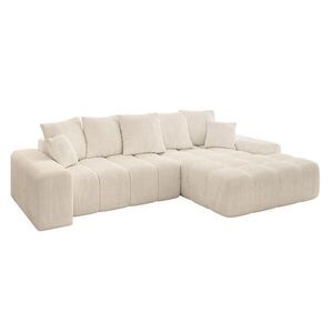 ALTDECOR ROHOVÁ SEDACÍ SOUPRAVA s otomanem vpravo ENSI-L – 267 x 164 x 69 cm, béžová obraz