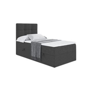 ALTDECOR AMERICKÁ postel s matrací H3 a lamelovým roštem – MARCE – 90x200 – vlevo, tmavě šedá obraz