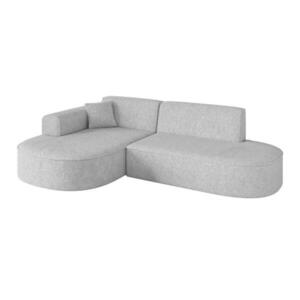 ALTDECOR ROHOVÁ SEDACÍ SOUPRAVA s otomanem vlevo MARI-L1 – 243 × 171 × 79 cm, šedá látka obraz