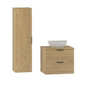 Petits-meubles KOUPELNOVÝ NÁBYTEK 60.6cm Astrid 2er-Set Dřevo obraz