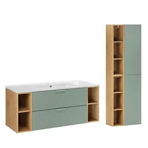 Petits-meubles KOUPELNOVÝ NÁBYTEK 121cm Oria 2er-Set Zelená obraz