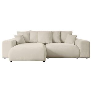 ALTDECOR ROHOVÁ SEDACÍ SOUPRAVA s otomanem vlevo ESKAR-L 266x176x72 cappuccino velur obraz