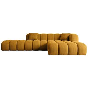 ALTDECOR ROHOVÁ SEDAČKA, otoman vpravo OLEA-L2 – 289 × 176 × 71 cm, hořčicově žlutá obraz