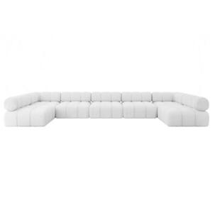 ALTDECOR SEDACÍ SOUPRAVA modulární pohovka Garvo-U3 – 475 × 190 × 70 cm, bílá buklé obraz