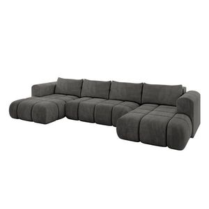 ALTDECOR SEDACÍ SOUPRAVA CLOUD-U 405x185x90 tmavě šedá velur obraz