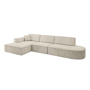 ALTDECOR ROHOVÁ SEDACÍ SOUPRAVA s otomanem vlevo IREA-L2-v4 – 328 x 171 x 79 cm tmavě šedá obraz