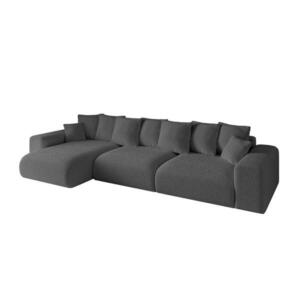 ALTDECOR ROHOVÁ SEDACÍ SOUPRAVA s otomanem vlevo ESKAR-L2 364x176x72 platinová barva, buklé obraz