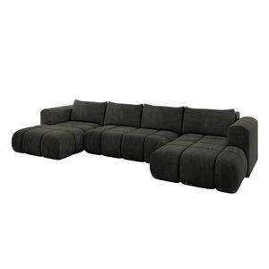 ALTDECOR SEDACÍ SOUPRAVA CLOUD-U 405x185x90 černá velur obraz