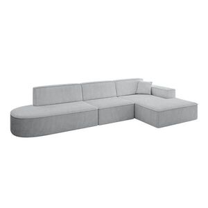 ALTDECOR ROHOVÁ SEDACÍ SOUPRAVA s otomanem vpravo IREA-L2-v4 – 327 x 165 x 77 cm šedá obraz