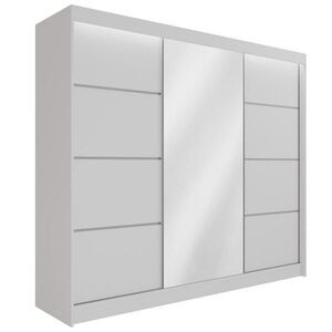 ALTDECOR ŠATNÍ SKŘÍŇ PAOKI s LED – 250 cm – bílá obraz