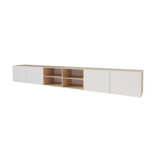 ALTDECOR NÍZKÁ KOMODA ELIO-W 3x100x40x40 cm – Artisan / bílá obraz