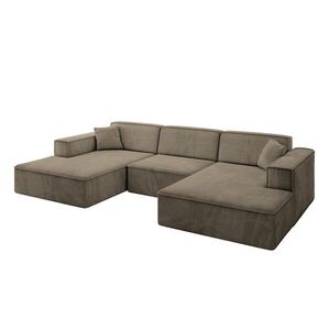 ALTDECOR SEDACÍ souprava IREA-U1-v4 – 303 x 171 x 79 cm, hnědá obraz