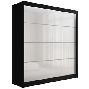ALTDECOR ŠATNÍ SKŘÍŇ PEKA III s LED – 200 cm – černá|bílá obraz